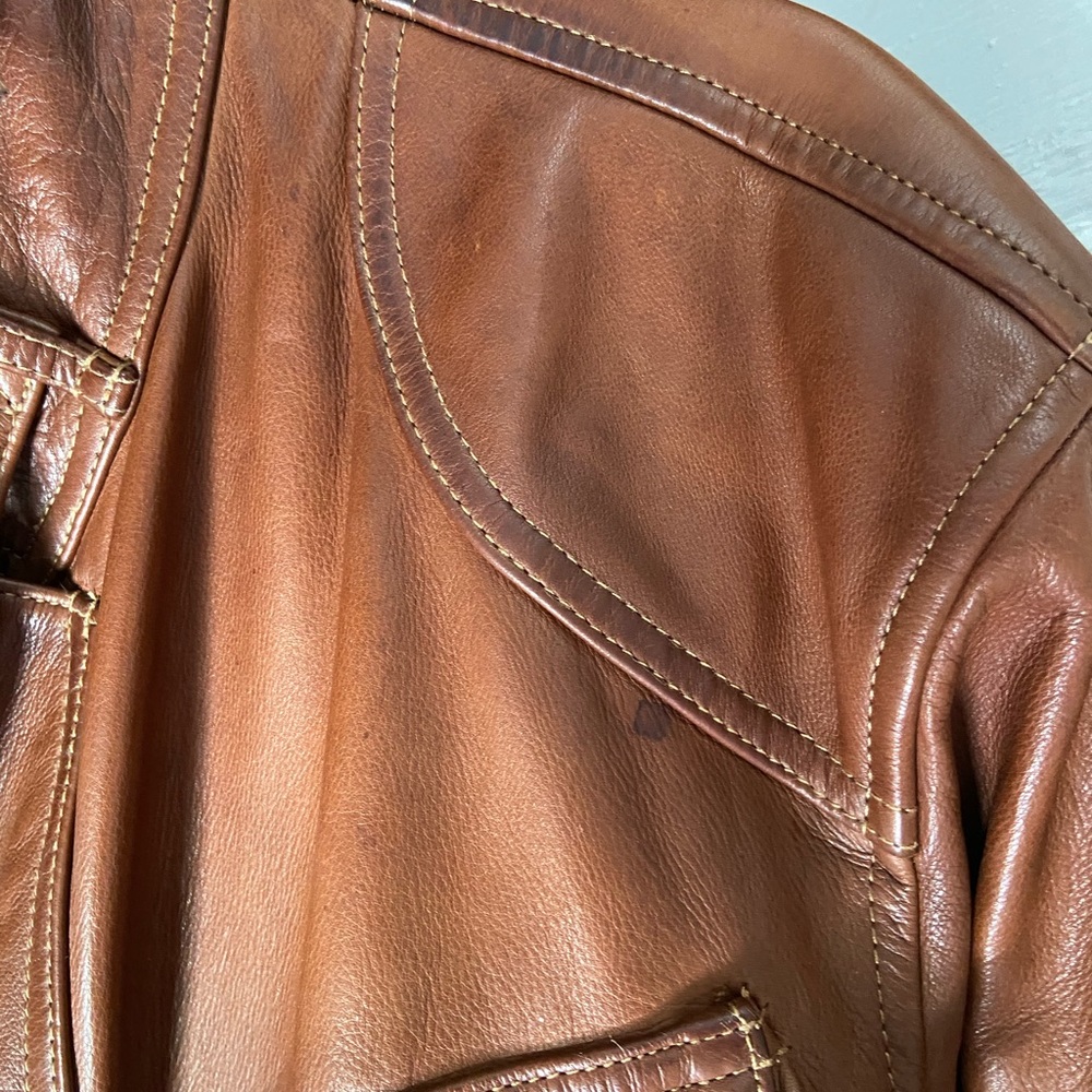 Men’s Ralph Lauren Southbury Leather Biker Jacket - Picture 9 of 16